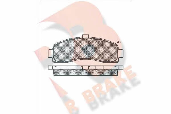 R Brake RB0922 Brake Pad Set, disc brake RB0922