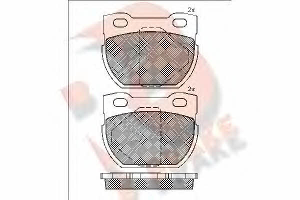 R Brake RB1090 Brake Pad Set, disc brake RB1090