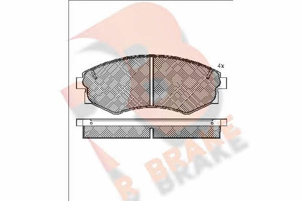 R Brake RB1097 Brake Pad Set, disc brake RB1097