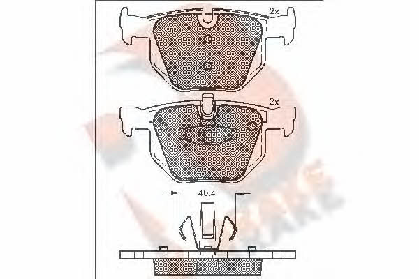 R Brake RB1739 Brake Pad Set, disc brake RB1739