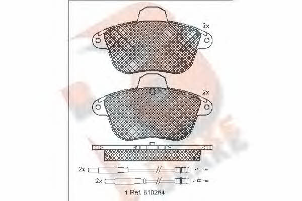 R Brake RB0856 Brake Pad Set, disc brake RB0856