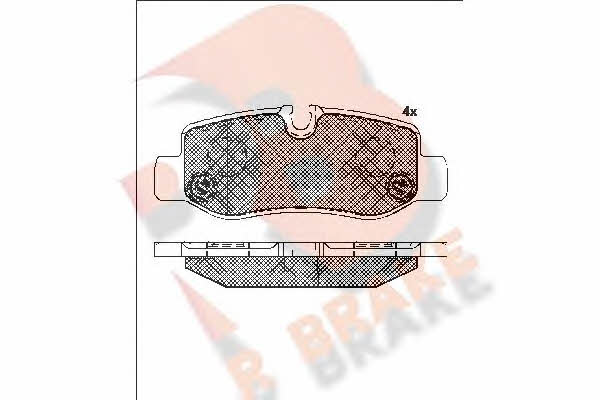 R Brake RB2192 Brake Pad Set, disc brake RB2192