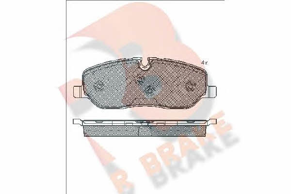 R Brake RB1660 Brake Pad Set, disc brake RB1660