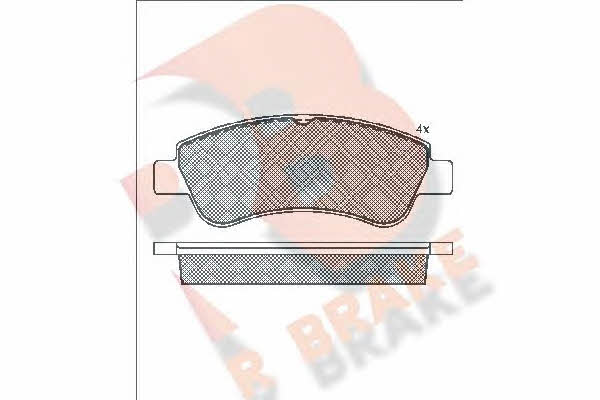 R Brake RB1388 Brake Pad Set, disc brake RB1388