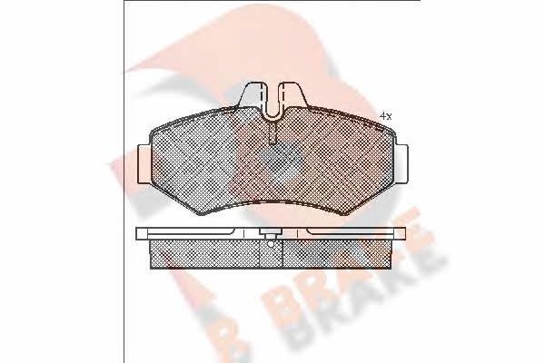 R Brake RB1289 Brake Pad Set, disc brake RB1289