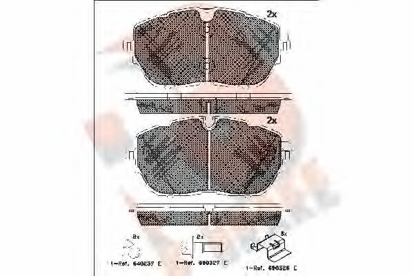 R Brake RB2227 Brake Pad Set, disc brake RB2227