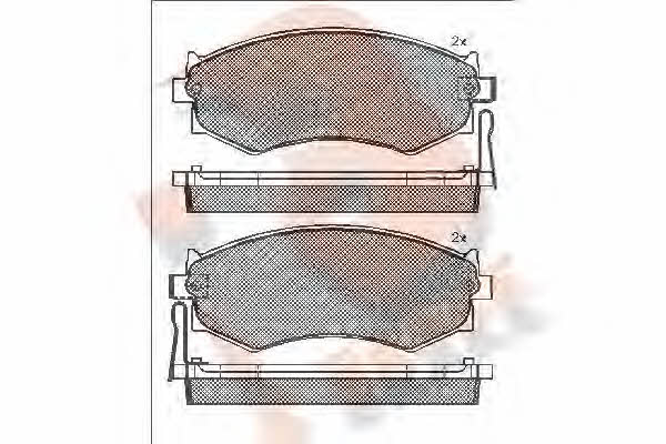 R Brake RB0986 Brake Pad Set, disc brake RB0986