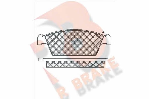 R Brake RB1134 Brake Pad Set, disc brake RB1134