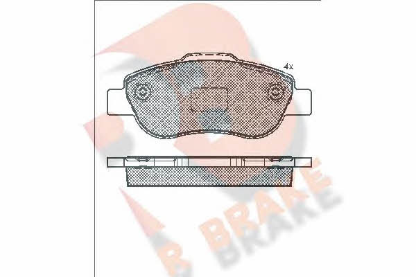 R Brake RB1659 Brake Pad Set, disc brake RB1659