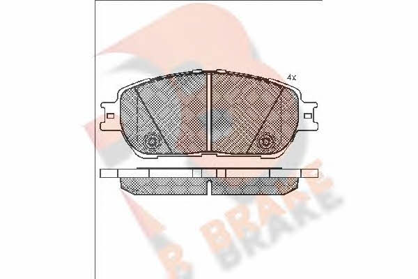 R Brake RB1690 Brake Pad Set, disc brake RB1690