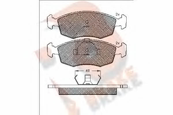 R Brake RB0543 Brake Pad Set, disc brake RB0543