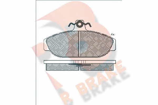 R Brake RB0464 Brake Pad Set, disc brake RB0464