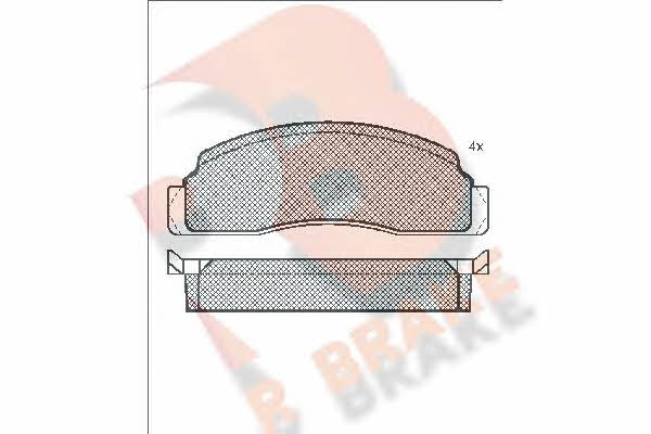 R Brake RB0183 Brake Pad Set, disc brake RB0183