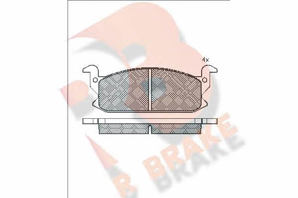 R Brake RB0467 Brake Pad Set, disc brake RB0467