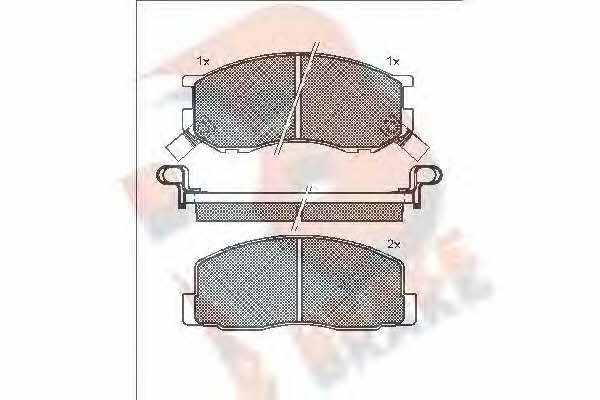 R Brake RB0524 Brake Pad Set, disc brake RB0524