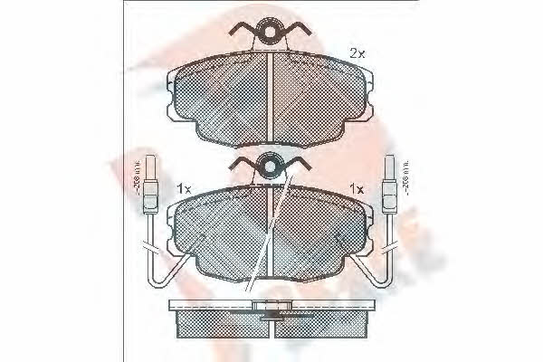 R Brake RB0554 Brake Pad Set, disc brake RB0554