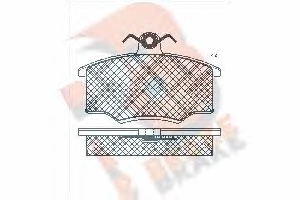 R Brake RB0318 Brake Pad Set, disc brake RB0318