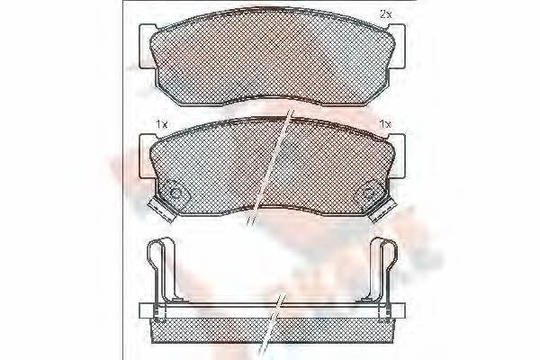 R Brake RB0519 Brake Pad Set, disc brake RB0519