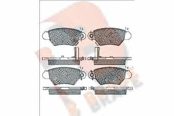 R Brake RB1271 Brake Pad Set, disc brake RB1271