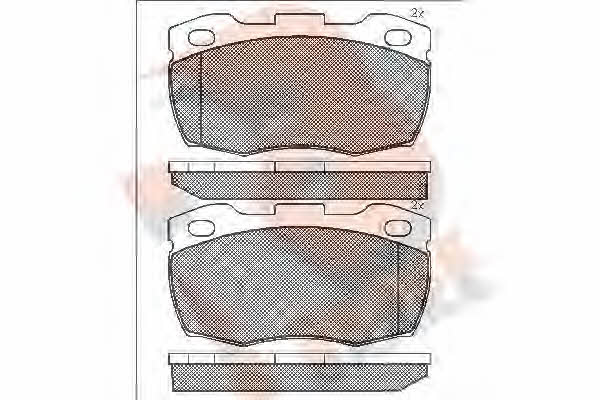 R Brake RB1089-071 Brake Pad Set, disc brake RB1089071