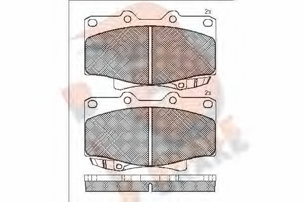 R Brake RB1026 Brake Pad Set, disc brake RB1026