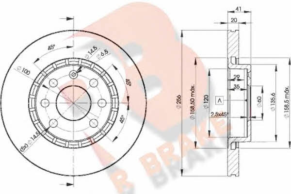 R Brake 78RBD29046 Front brake disc ventilated 78RBD29046