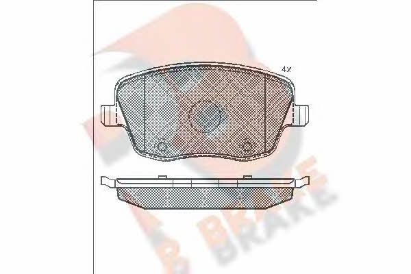 R Brake RB1575 Brake Pad Set, disc brake RB1575