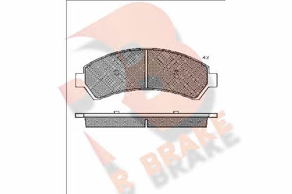 R Brake RB1410 Brake Pad Set, disc brake RB1410