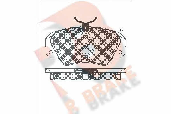 R Brake RB0989 Brake Pad Set, disc brake RB0989