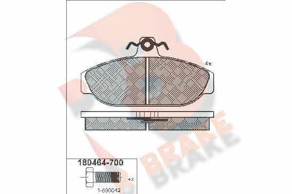 R Brake RB0464-700 Brake Pad Set, disc brake RB0464700