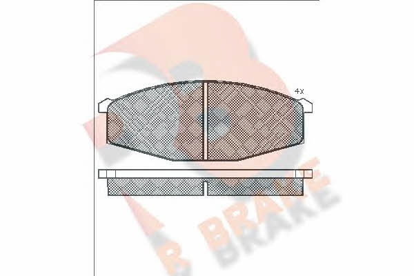 R Brake RB0347 Brake Pad Set, disc brake RB0347