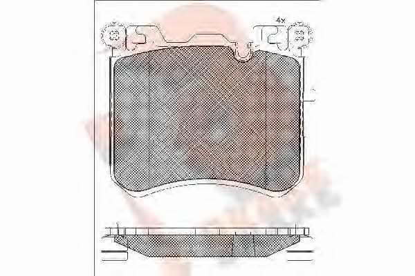 R Brake RB1984 Brake Pad Set, disc brake RB1984