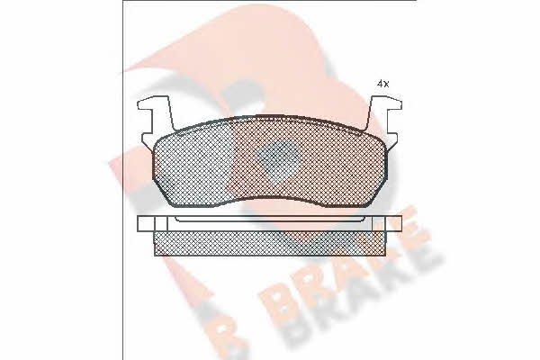 R Brake RB0424 Brake Pad Set, disc brake RB0424