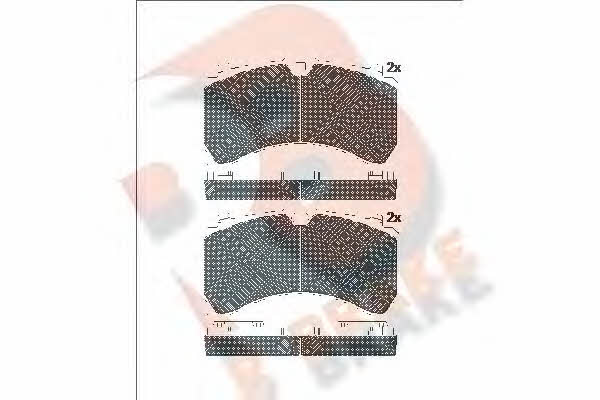 R Brake RB2123 Brake Pad Set, disc brake RB2123