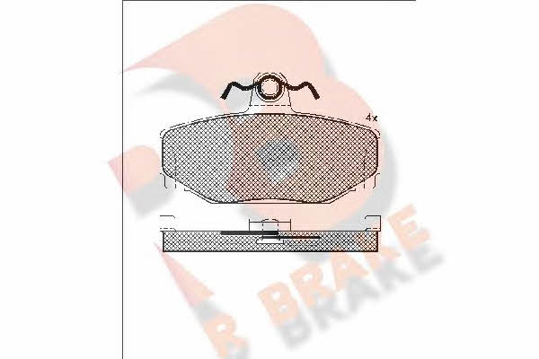 R Brake RB1155 Brake Pad Set, disc brake RB1155