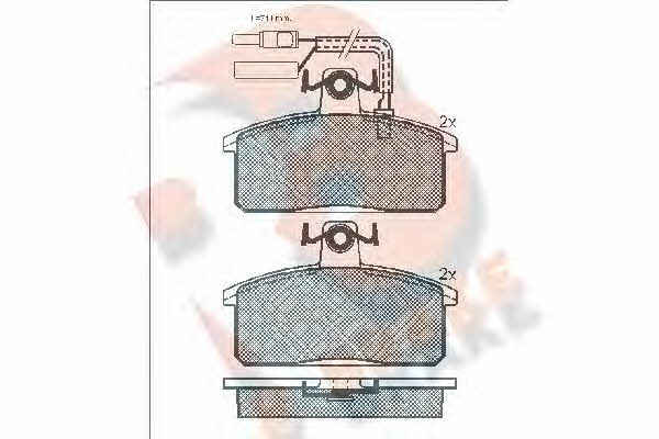 R Brake RB0531 Brake Pad Set, disc brake RB0531