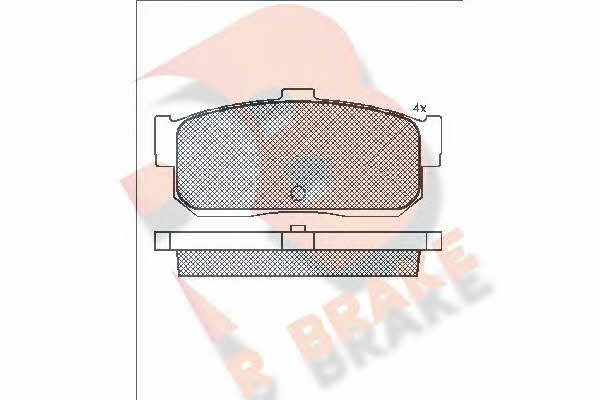 R Brake RB0876 Brake Pad Set, disc brake RB0876