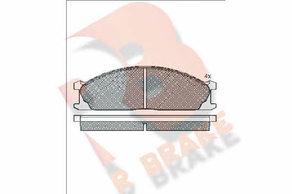 R Brake RB0884 Brake Pad Set, disc brake RB0884