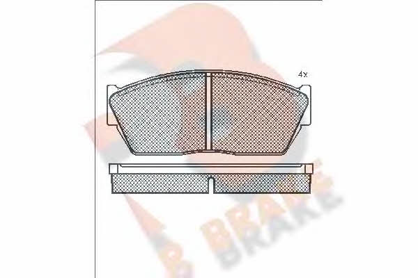 R Brake RB0388 Brake Pad Set, disc brake RB0388