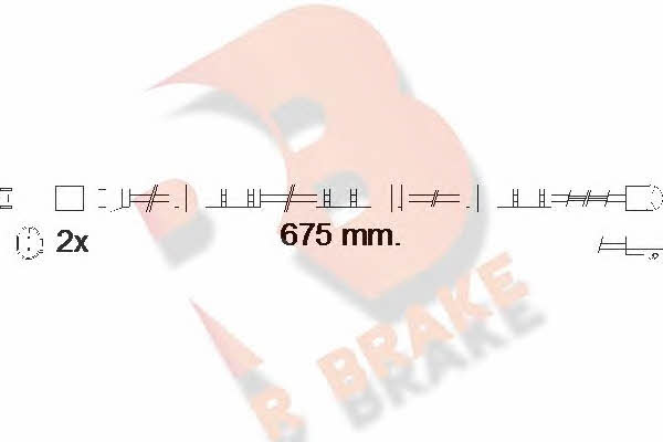 R Brake 610561RB Warning contact, brake pad wear 610561RB
