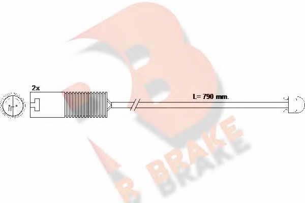 R Brake 610240RB Warning contact, brake pad wear 610240RB