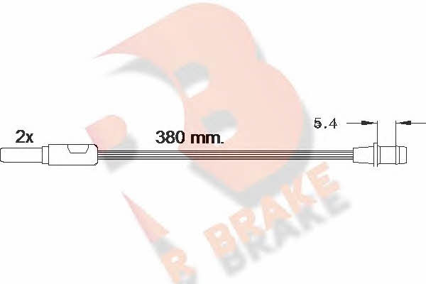 R Brake 610244RB Warning contact, brake pad wear 610244RB