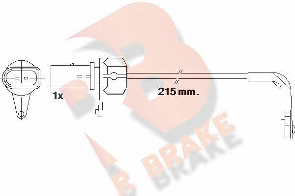 R Brake 610508RB Warning contact, brake pad wear 610508RB