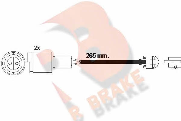 R Brake 610427RB Warning contact, brake pad wear 610427RB