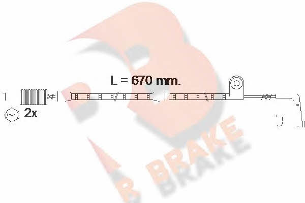 R Brake 610478RB Warning contact, brake pad wear 610478RB