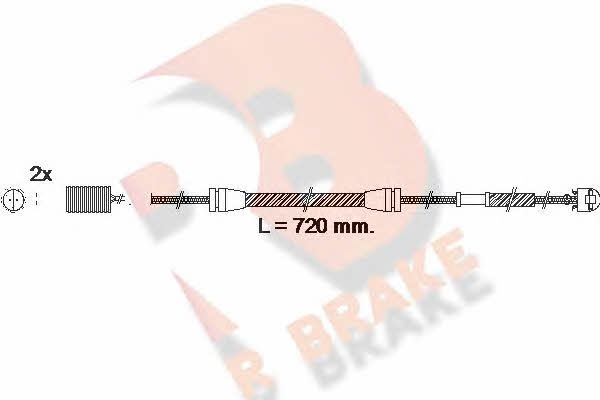 R Brake 610498RB Warning contact, brake pad wear 610498RB