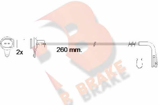 R Brake 610545RB Warning contact, brake pad wear 610545RB