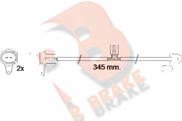 R Brake 610544RB Warning contact, brake pad wear 610544RB
