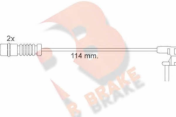 R Brake 610454RB Warning contact, brake pad wear 610454RB