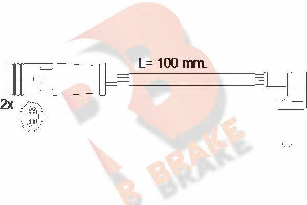 R Brake 610548RB Warning contact, brake pad wear 610548RB